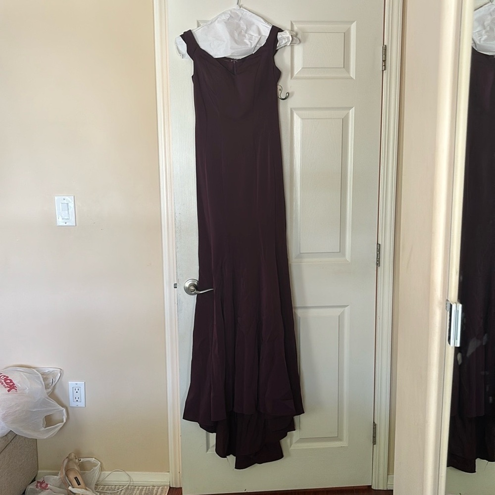 Off the shoulder gown